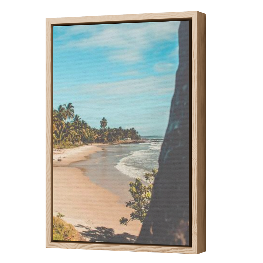Thumbnail for Canvas - Wood Grain Floating Frame