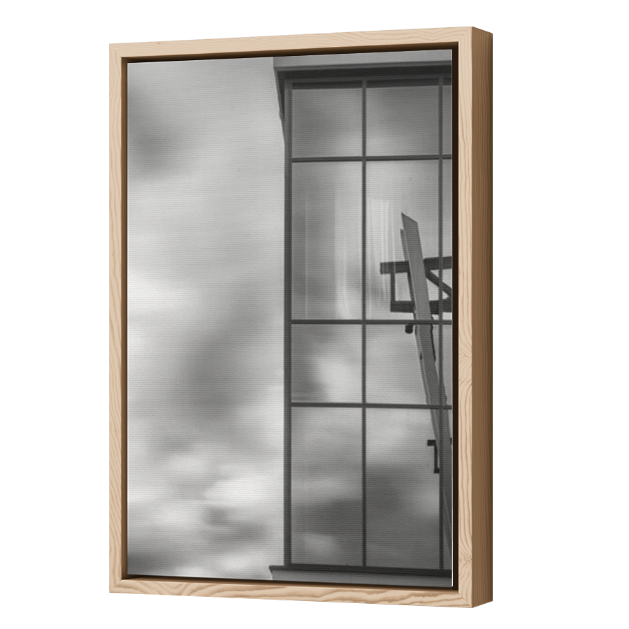 Thumbnail for Canvas - Wood Grain Floating Frame