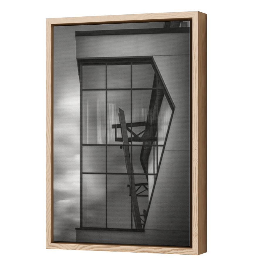 Thumbnail for Canvas - Wood Grain Floating Frame
