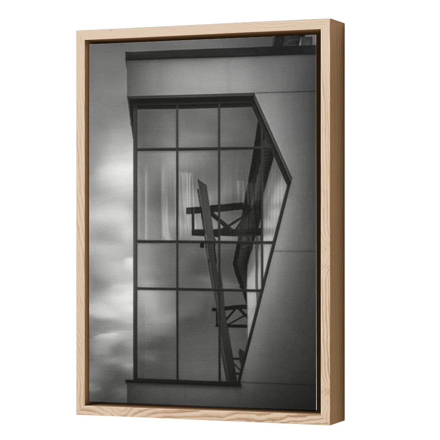 Thumbnail for Canvas - Wood Grain Floating Frame