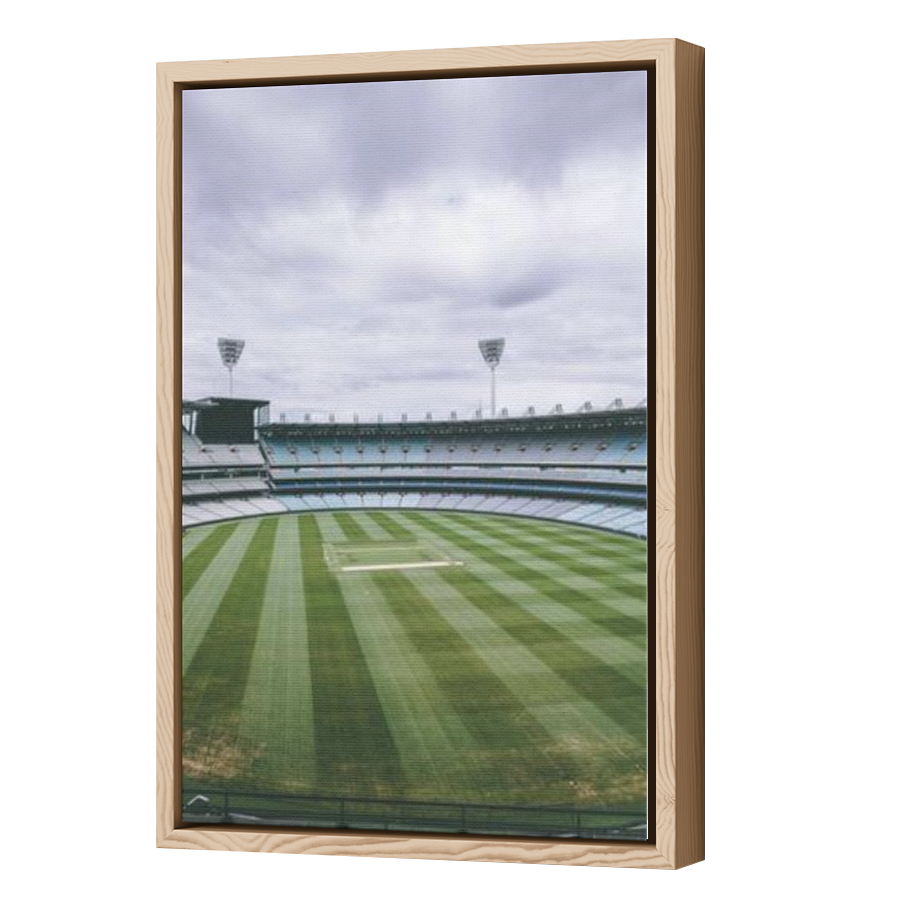 Thumbnail for Canvas - Wood Grain Floating Frame