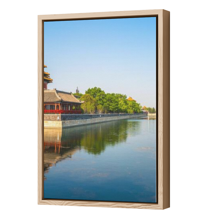 Thumbnail for Canvas - Wood Grain Floating Frame
