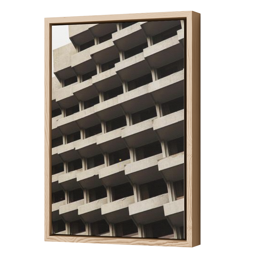 Thumbnail for Canvas - Wood Grain Floating Frame