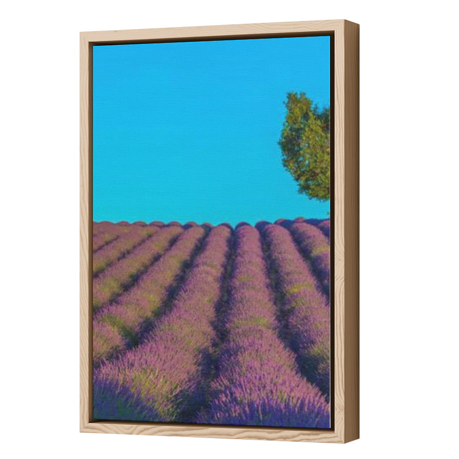 Thumbnail for Canvas - Wood Grain Floating Frame