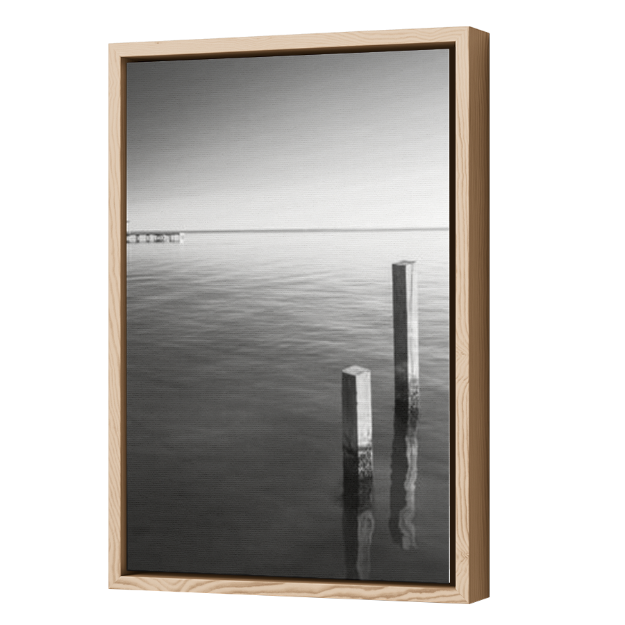 Thumbnail for Canvas - Wood Grain Floating Frame