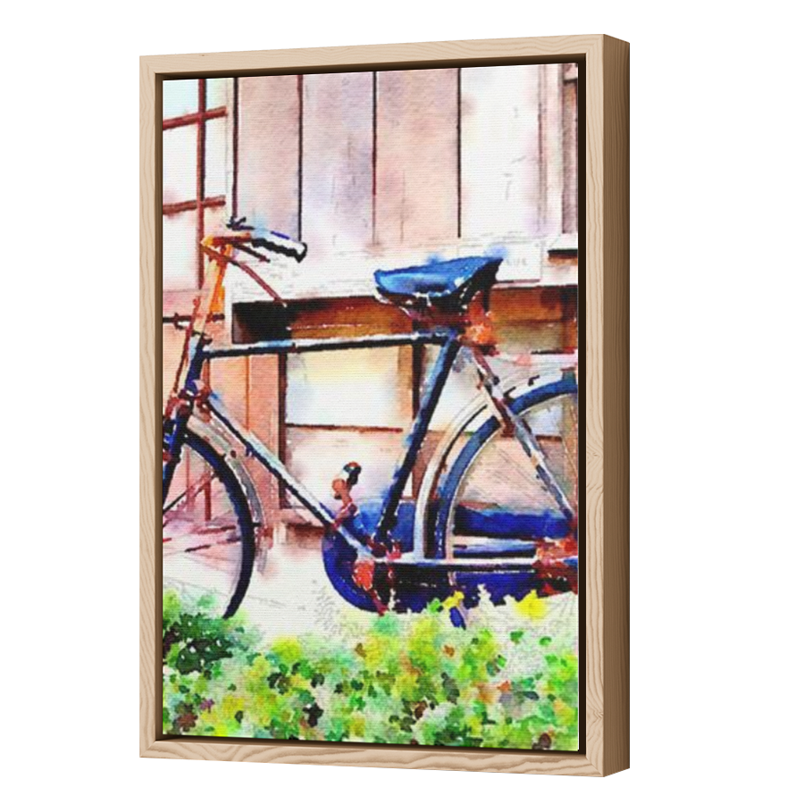 Thumbnail for Canvas - Wood Grain Floating Frame