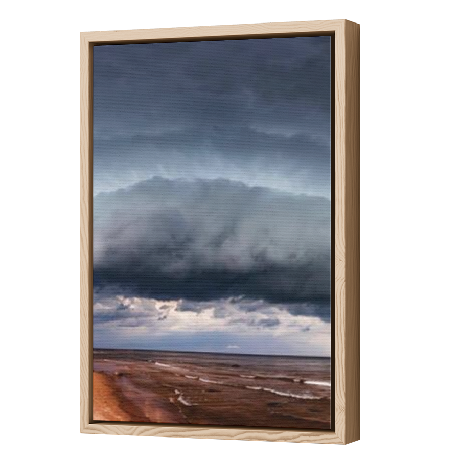 Thumbnail for Canvas - Wood Grain Floating Frame