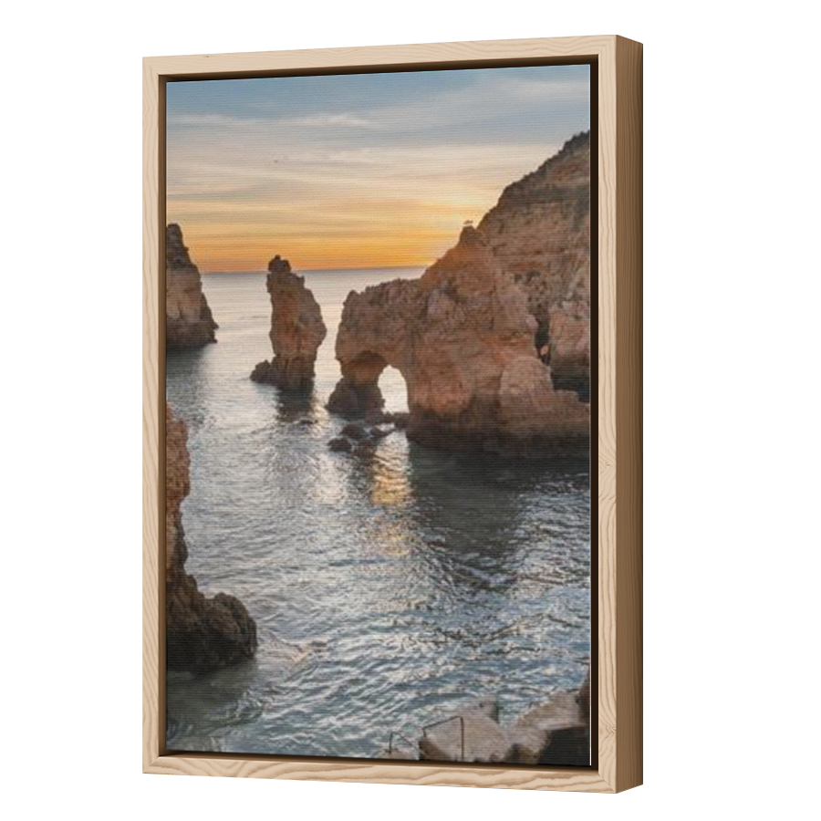 Thumbnail for Canvas - Wood Grain Floating Frame