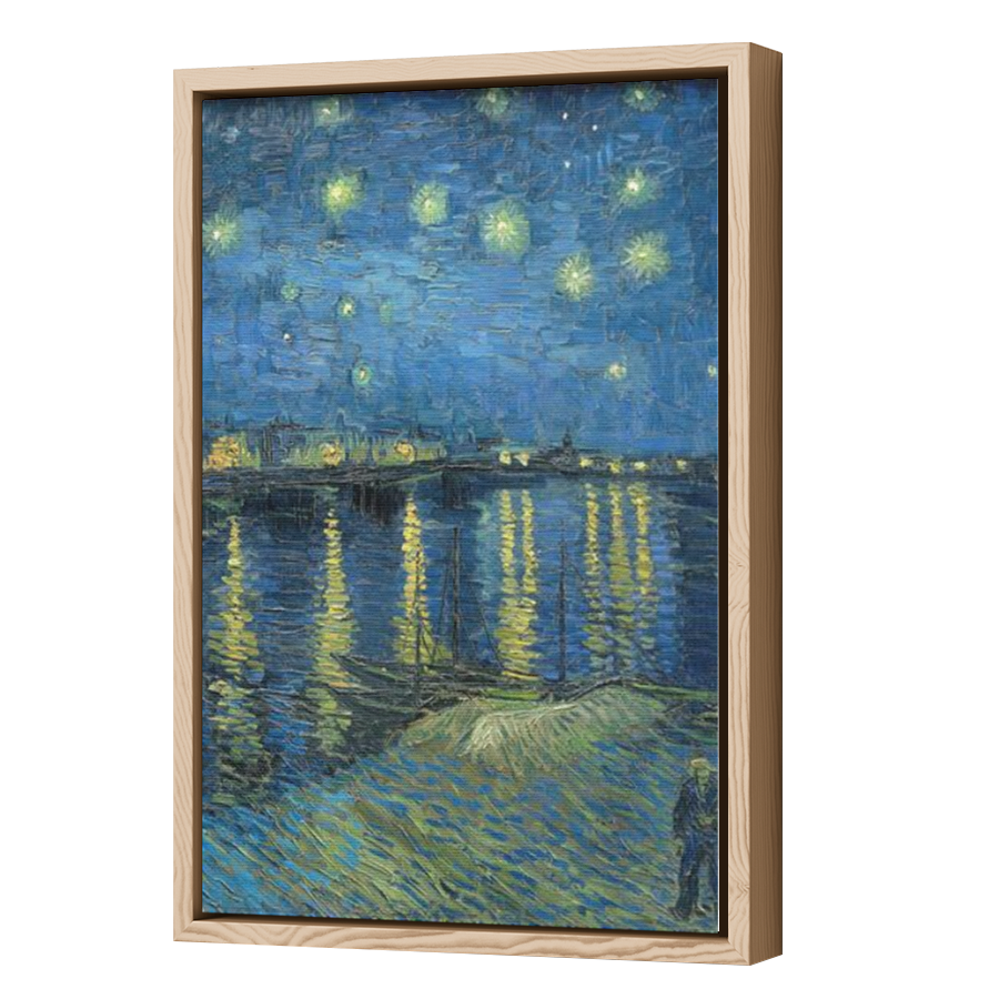 Thumbnail for Canvas - Wood Grain Floating Frame