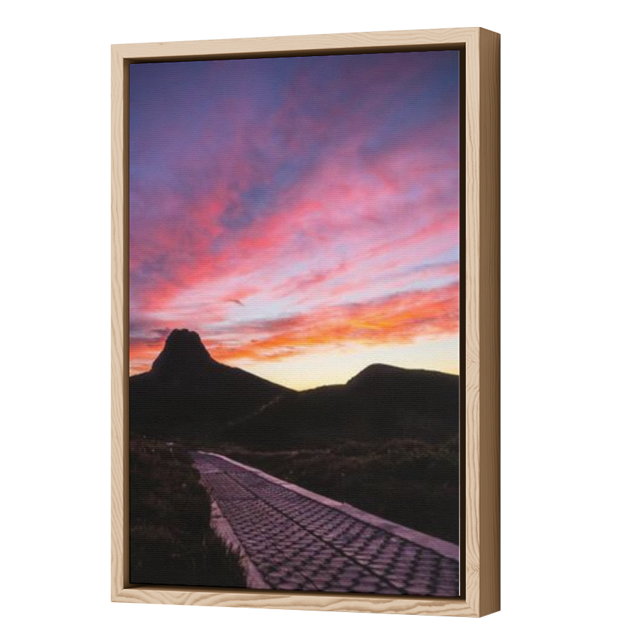 Thumbnail for Canvas - Wood Grain Floating Frame