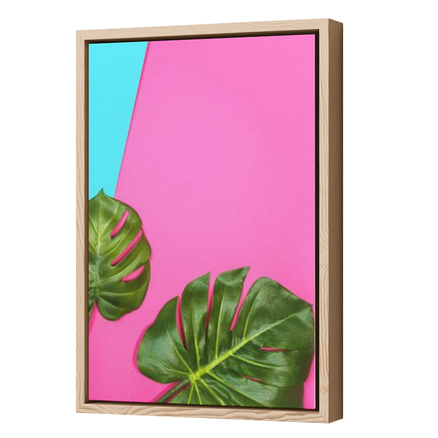 Thumbnail for Canvas - Wood Grain Floating Frame