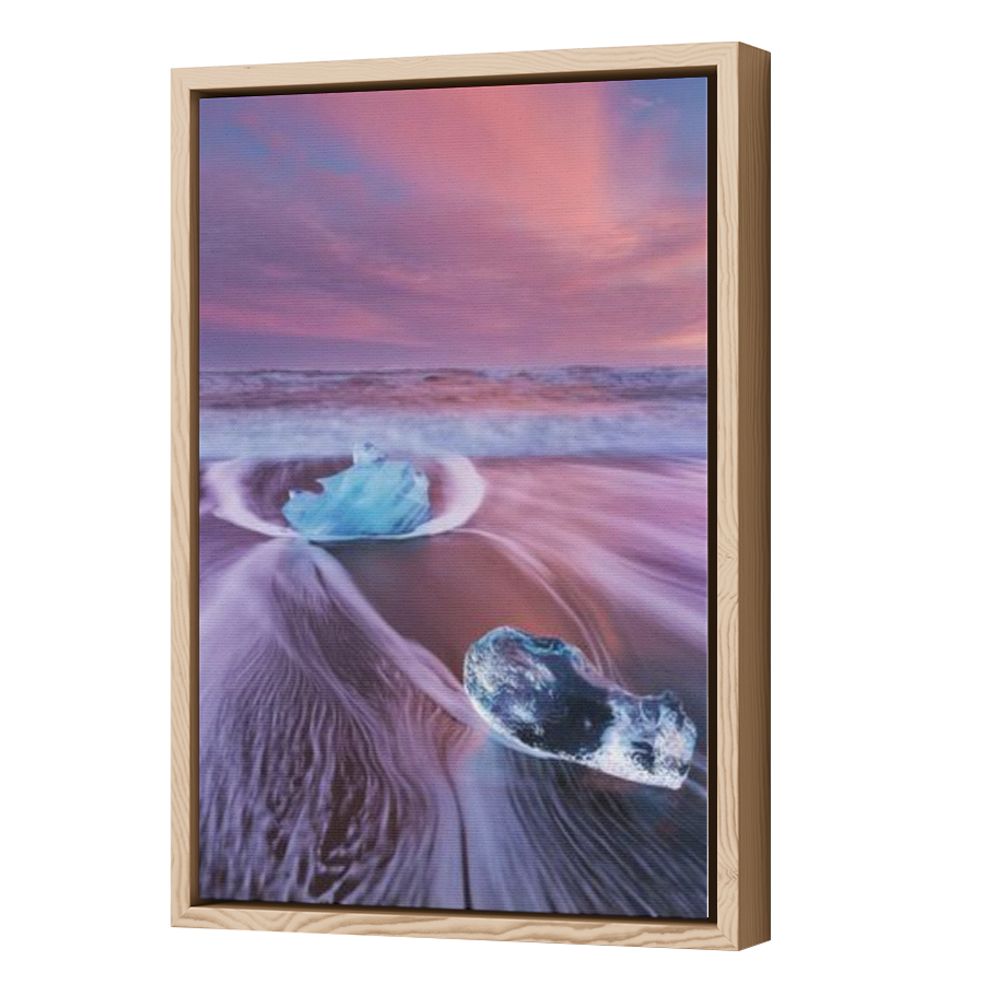 Thumbnail for Canvas - Wood Grain Floating Frame