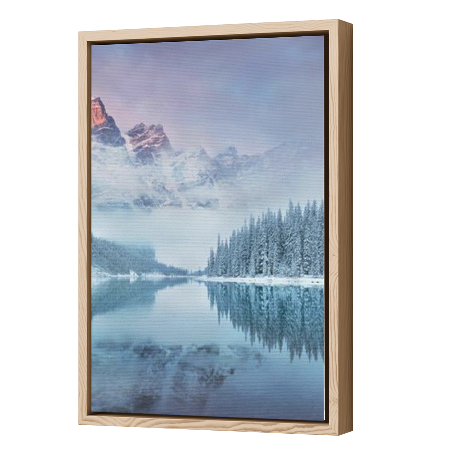Thumbnail for Canvas - Wood Grain Floating Frame