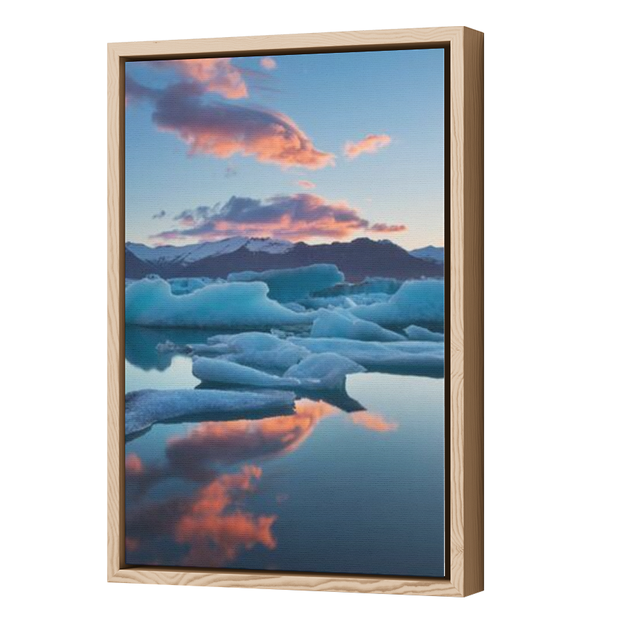 Thumbnail for Canvas - Wood Grain Floating Frame