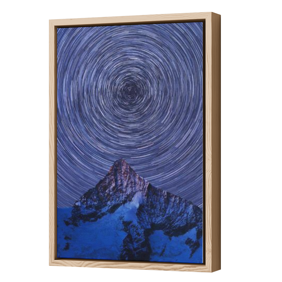 Thumbnail for Canvas - Wood Grain Floating Frame