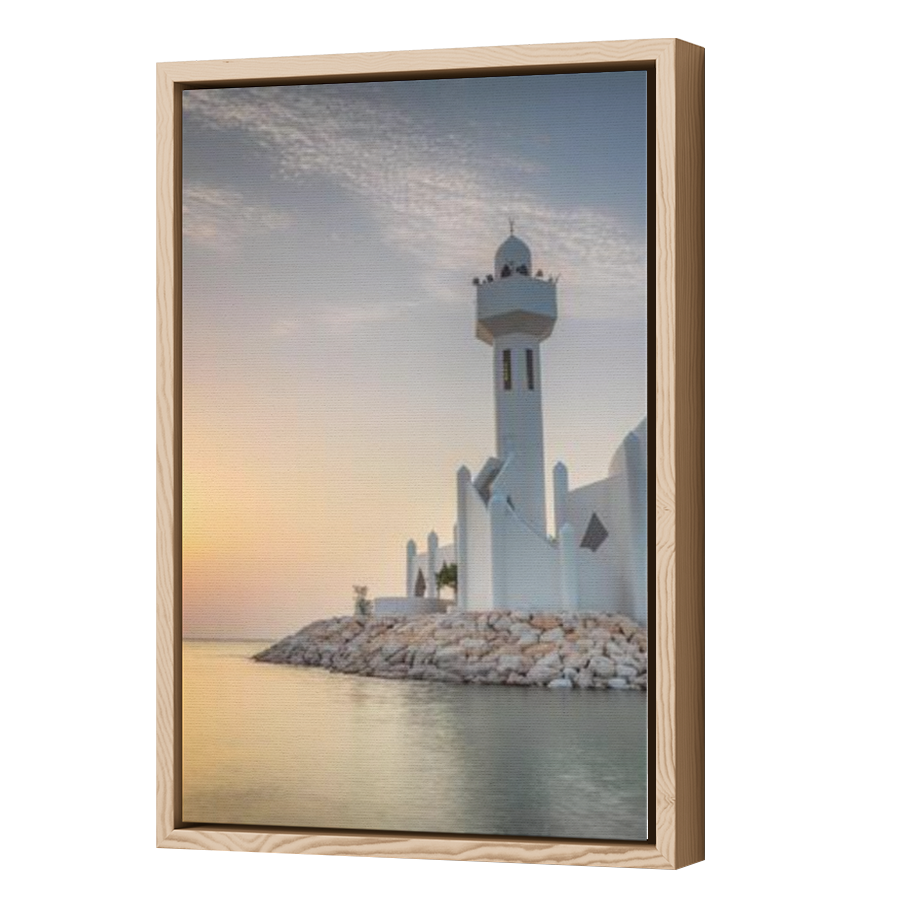 Thumbnail for Canvas - Wood Grain Floating Frame