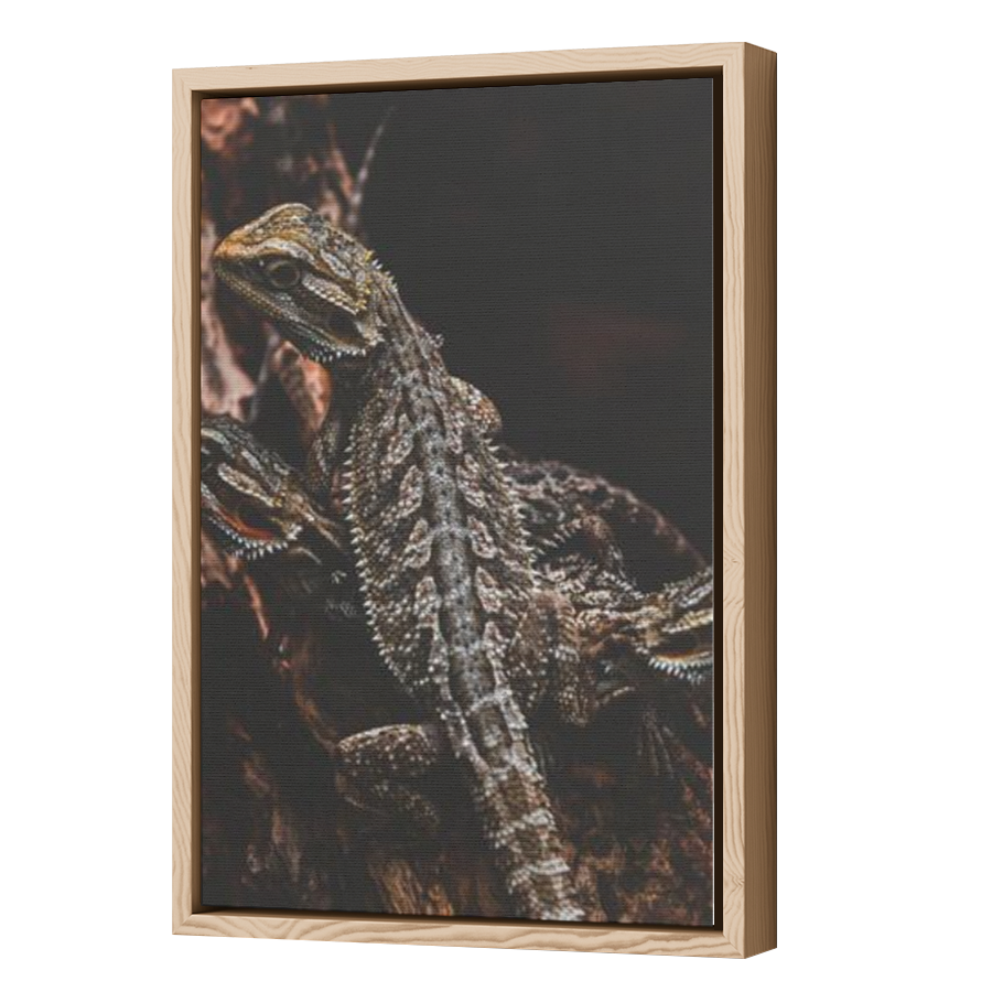 Thumbnail for Canvas - Wood Grain Floating Frame