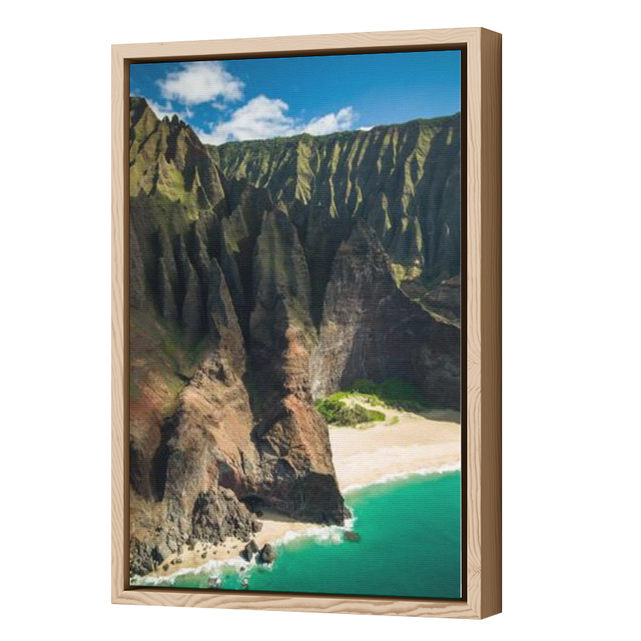 Thumbnail for Canvas - Wood Grain Floating Frame
