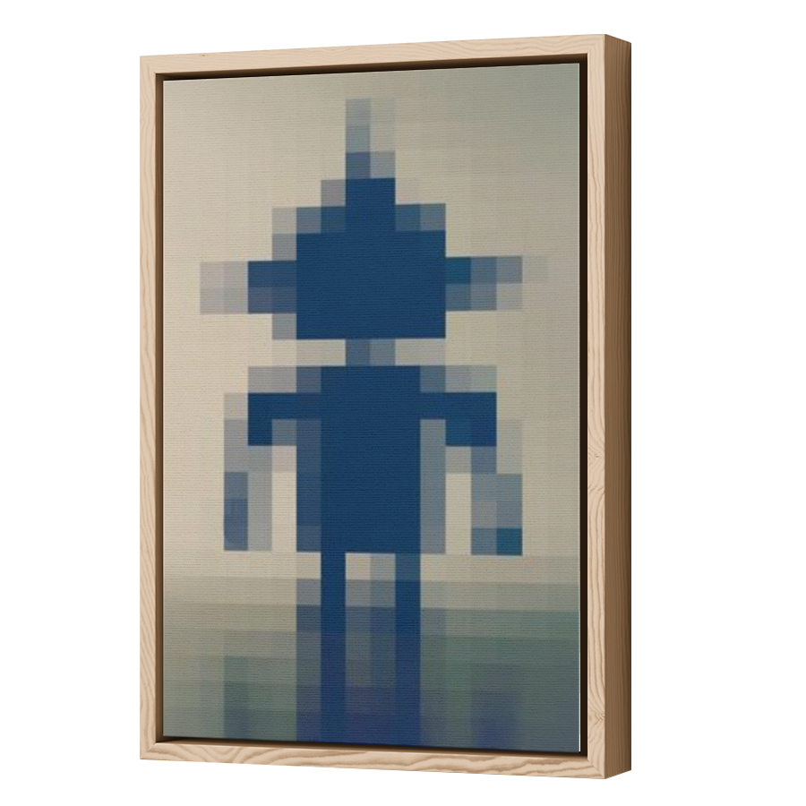 Thumbnail for Canvas - Wood Grain Floating Frame