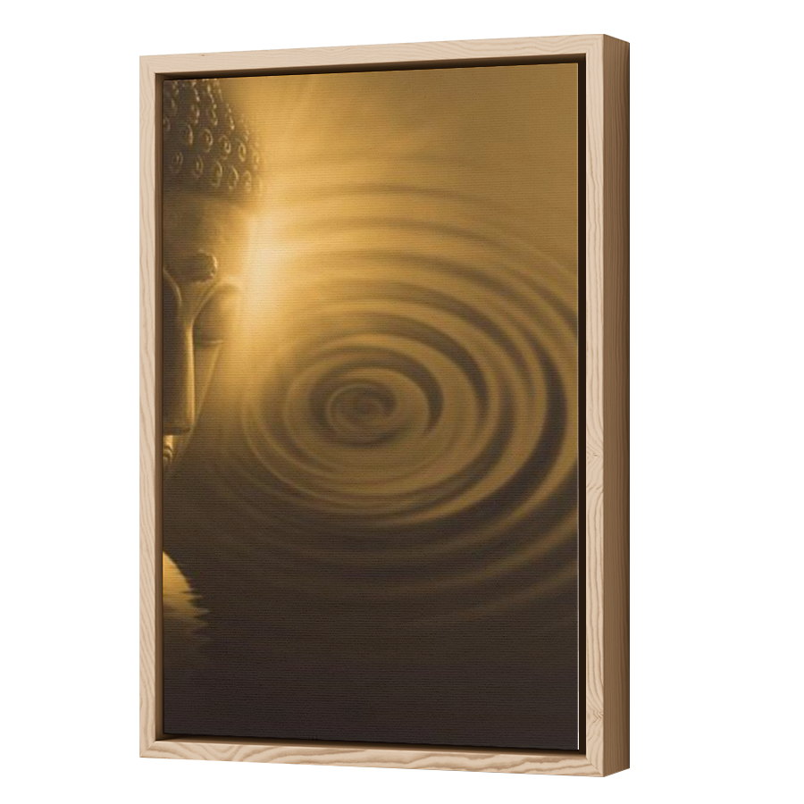 Thumbnail for Canvas - Wood Grain Floating Frame