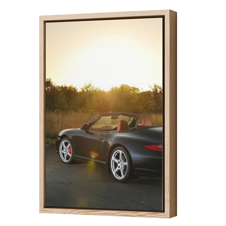 Thumbnail for Canvas - Wood Grain Floating Frame