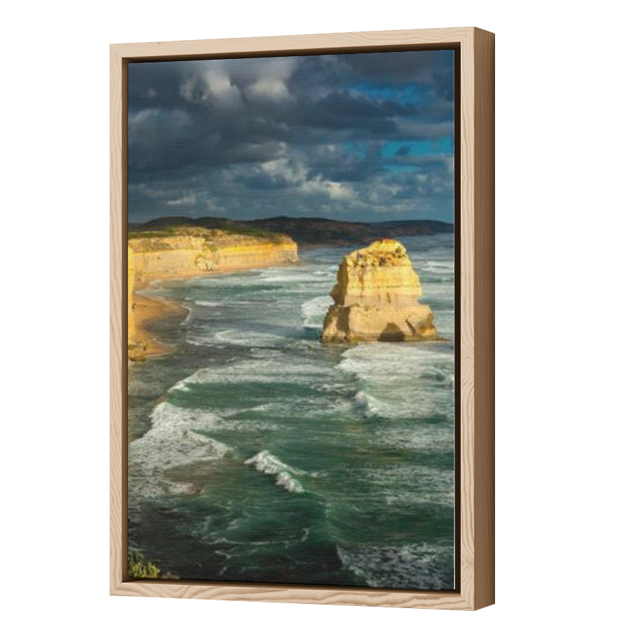 Thumbnail for Canvas - Wood Grain Floating Frame