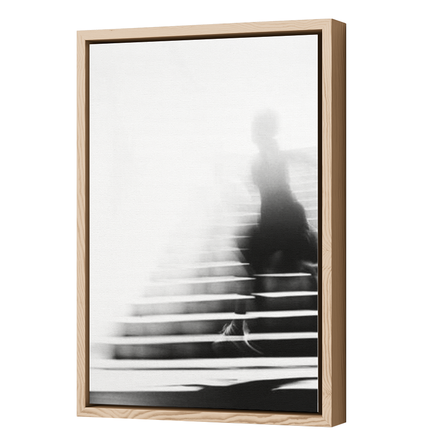 Thumbnail for Canvas - Wood Grain Floating Frame