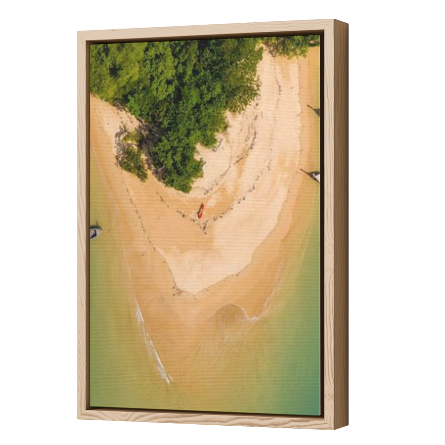 Thumbnail for Canvas - Wood Grain Floating Frame