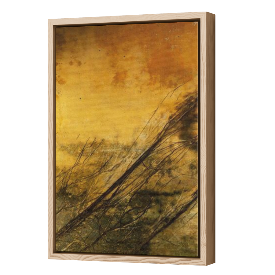 Thumbnail for Canvas - Wood Grain Floating Frame