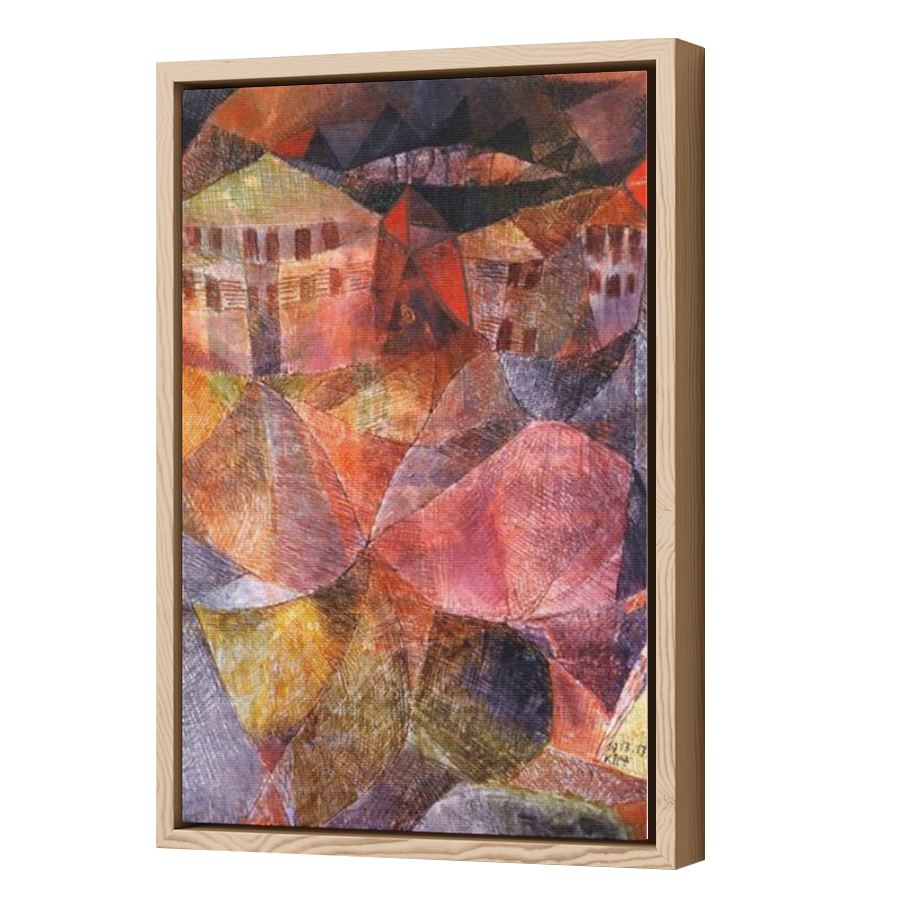 Thumbnail for Canvas - Wood Grain Floating Frame