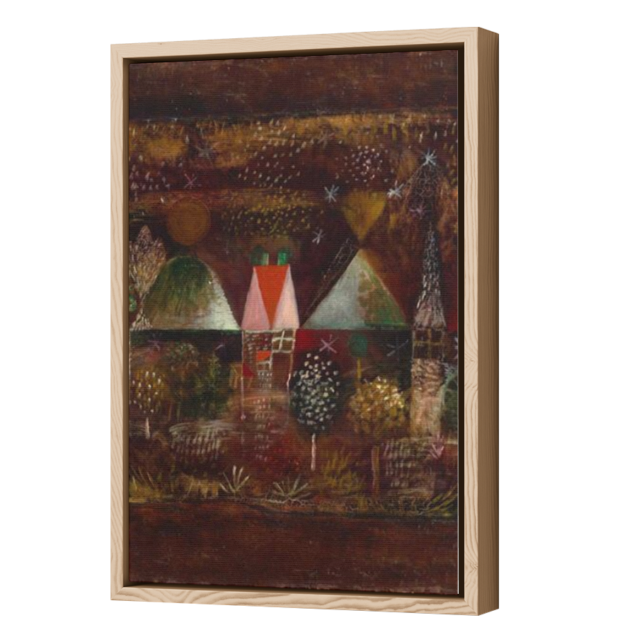 Thumbnail for Canvas - Wood Grain Floating Frame
