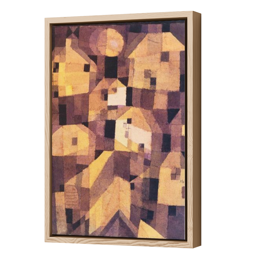 Thumbnail for Canvas - Wood Grain Floating Frame