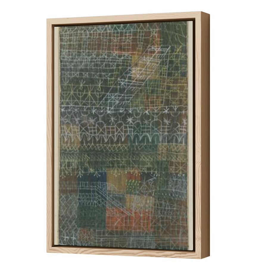 Thumbnail for Canvas - Wood Grain Floating Frame