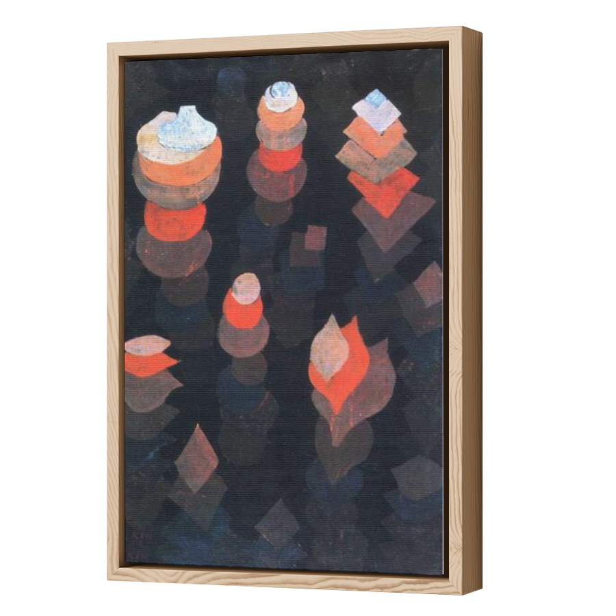 Thumbnail for Canvas - Wood Grain Floating Frame