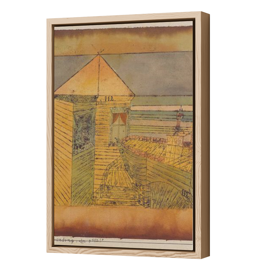 Thumbnail for Canvas - Wood Grain Floating Frame