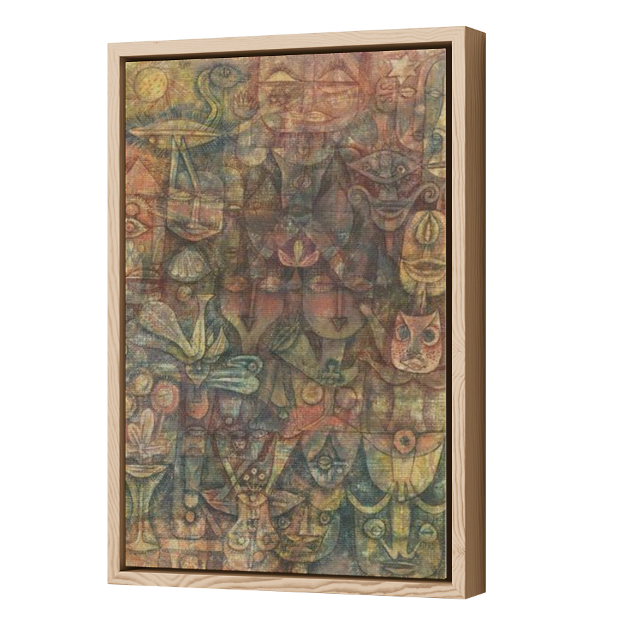 Thumbnail for Canvas - Wood Grain Floating Frame