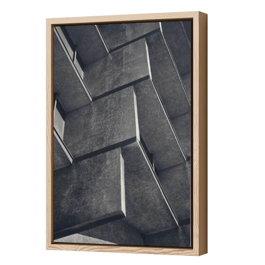 Thumbnail for Canvas - Wood Grain Floating Frame