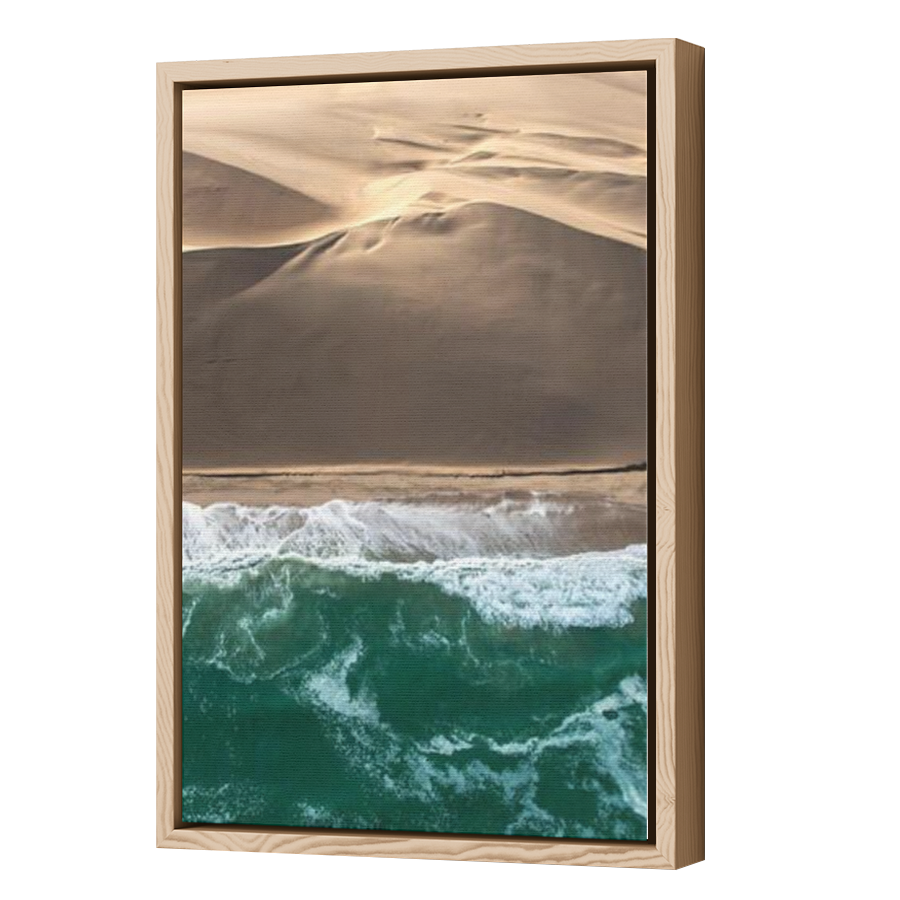 Thumbnail for Canvas - Wood Grain Floating Frame
