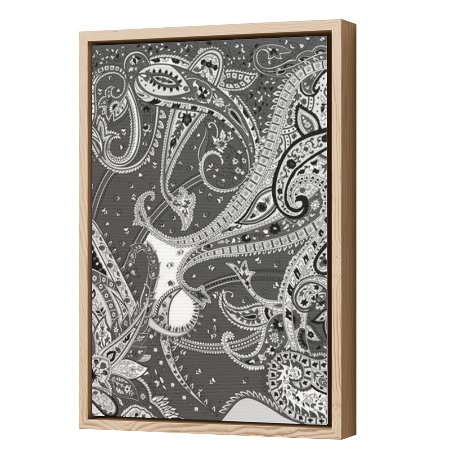 Thumbnail for Canvas - Wood Grain Floating Frame