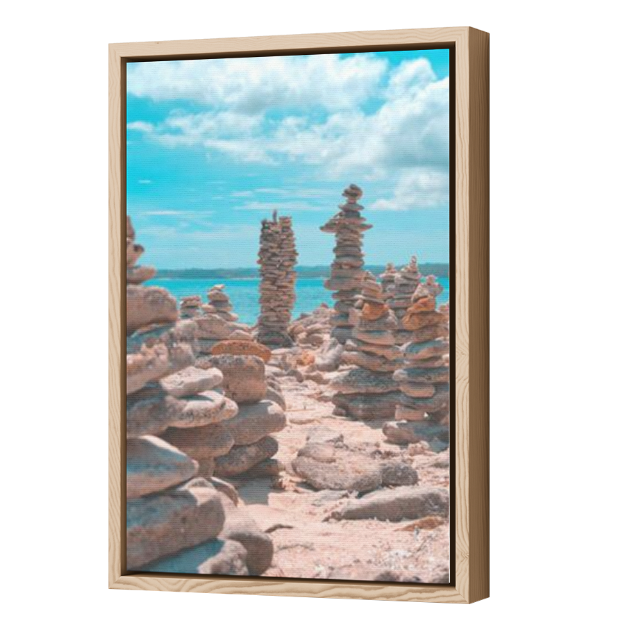 Thumbnail for Canvas - Wood Grain Floating Frame