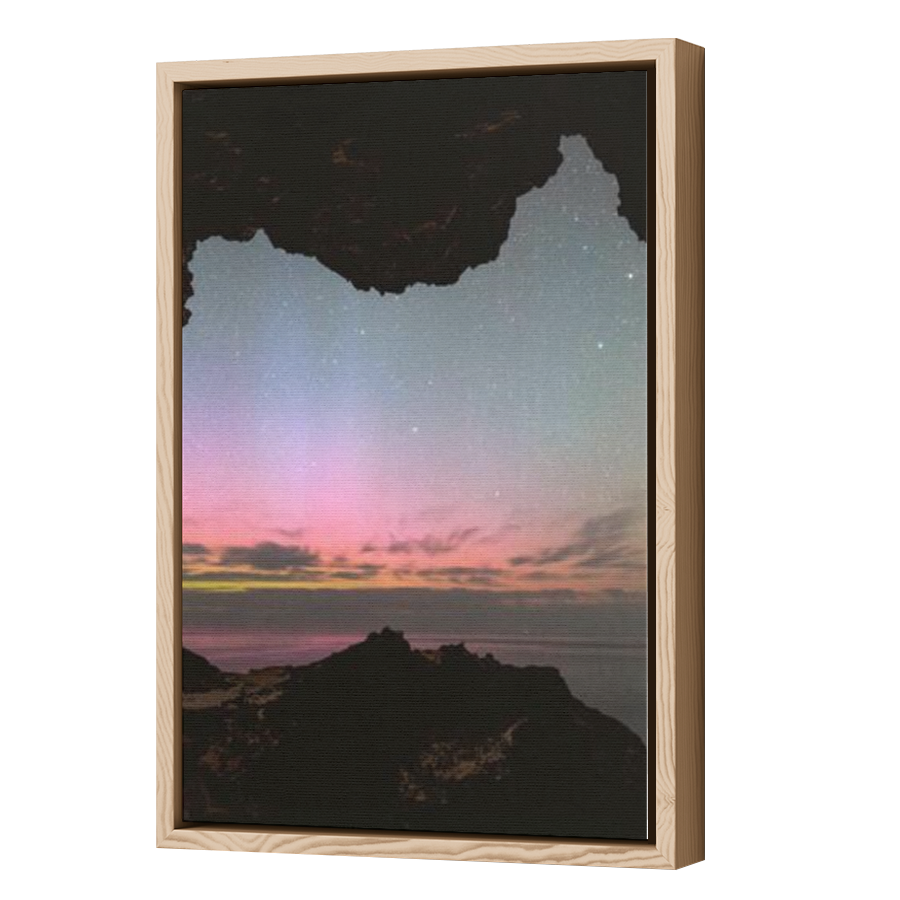 Thumbnail for Canvas - Wood Grain Floating Frame