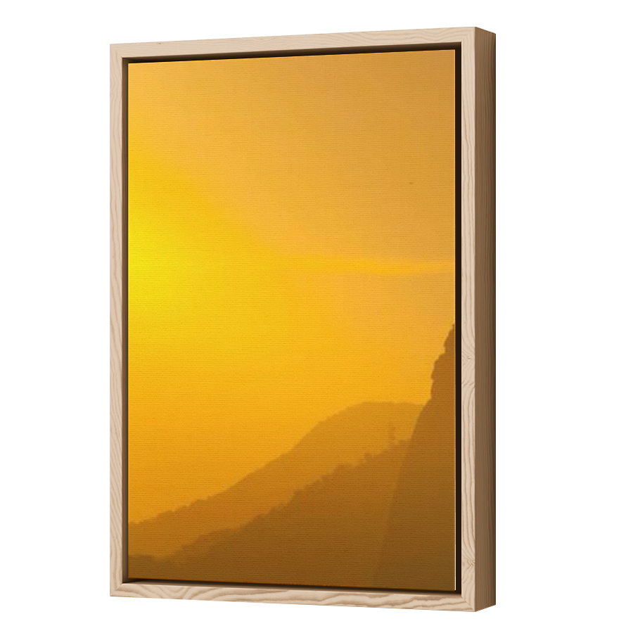 Thumbnail for Canvas - Wood Grain Floating Frame