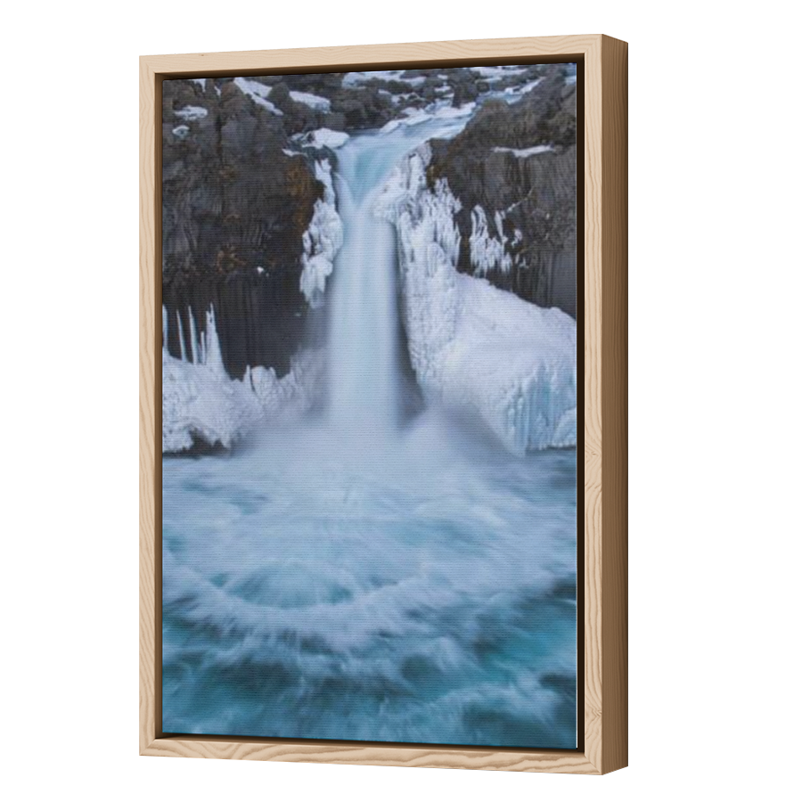 Thumbnail for Canvas - Wood Grain Floating Frame