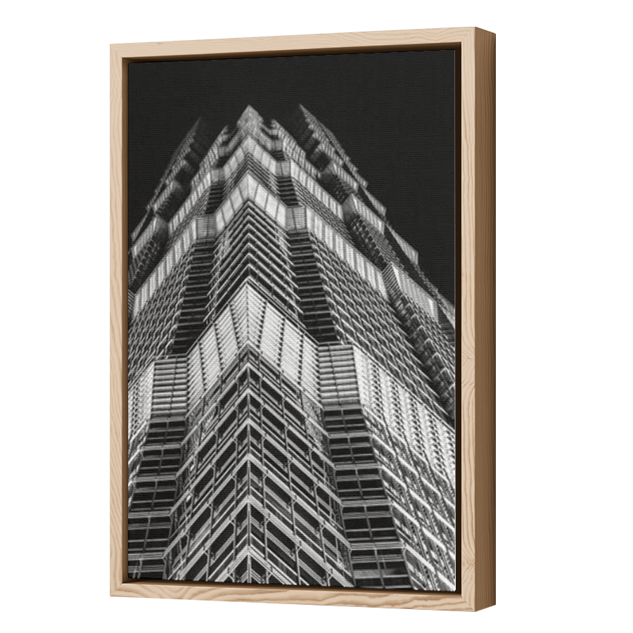 Thumbnail for Canvas - Wood Grain Floating Frame