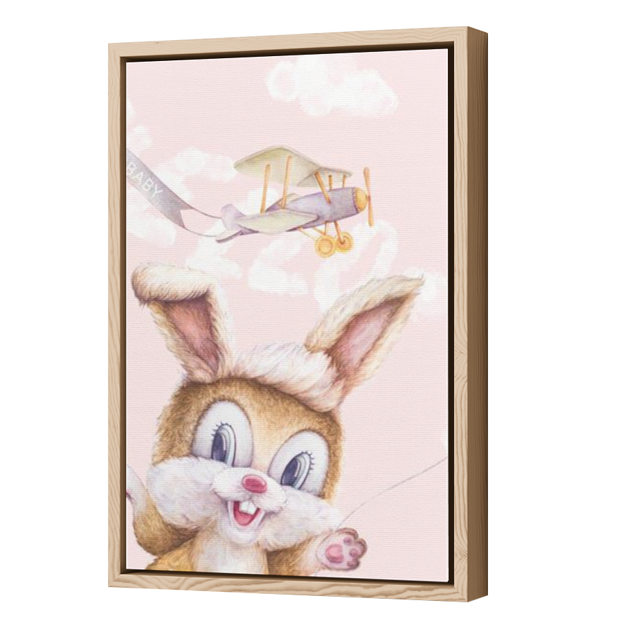 Thumbnail for Canvas - Wood Grain Floating Frame