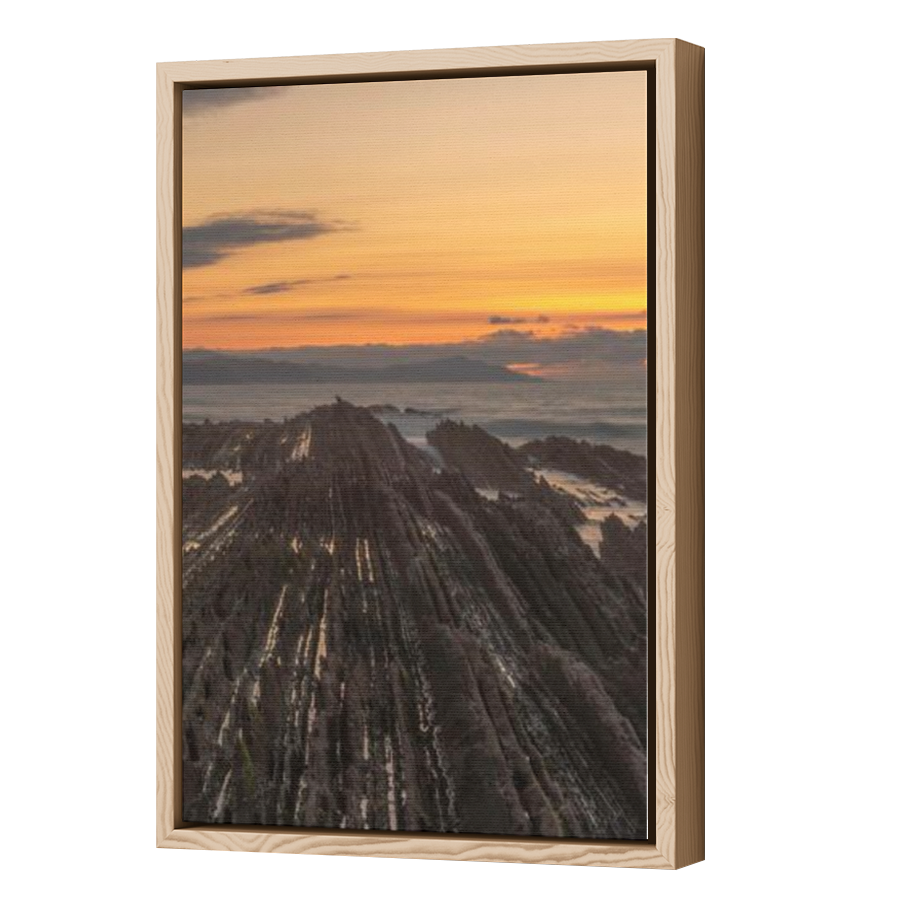 Thumbnail for Canvas - Wood Grain Floating Frame