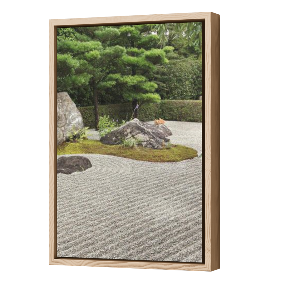 Thumbnail for Canvas - Wood Grain Floating Frame