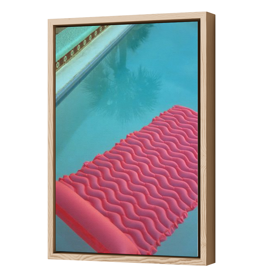 Thumbnail for Canvas - Wood Grain Floating Frame