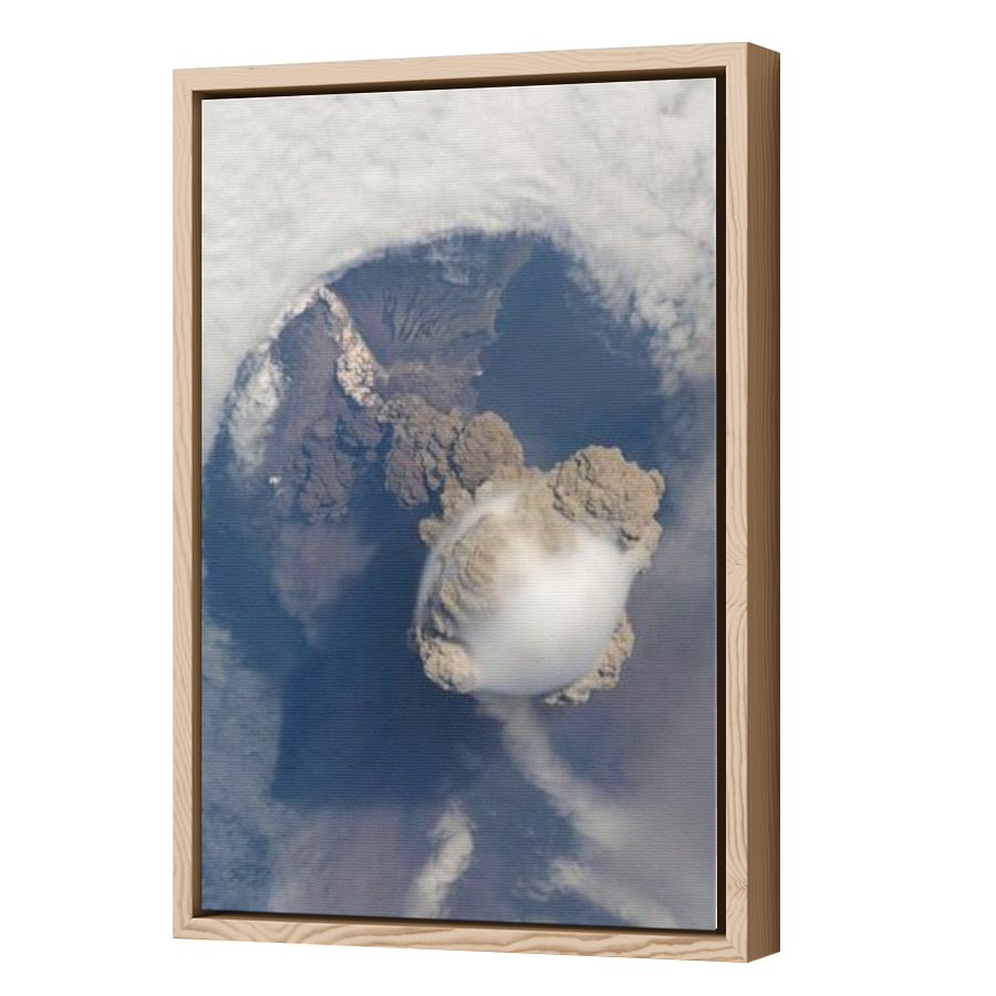 Thumbnail for Canvas - Wood Grain Floating Frame