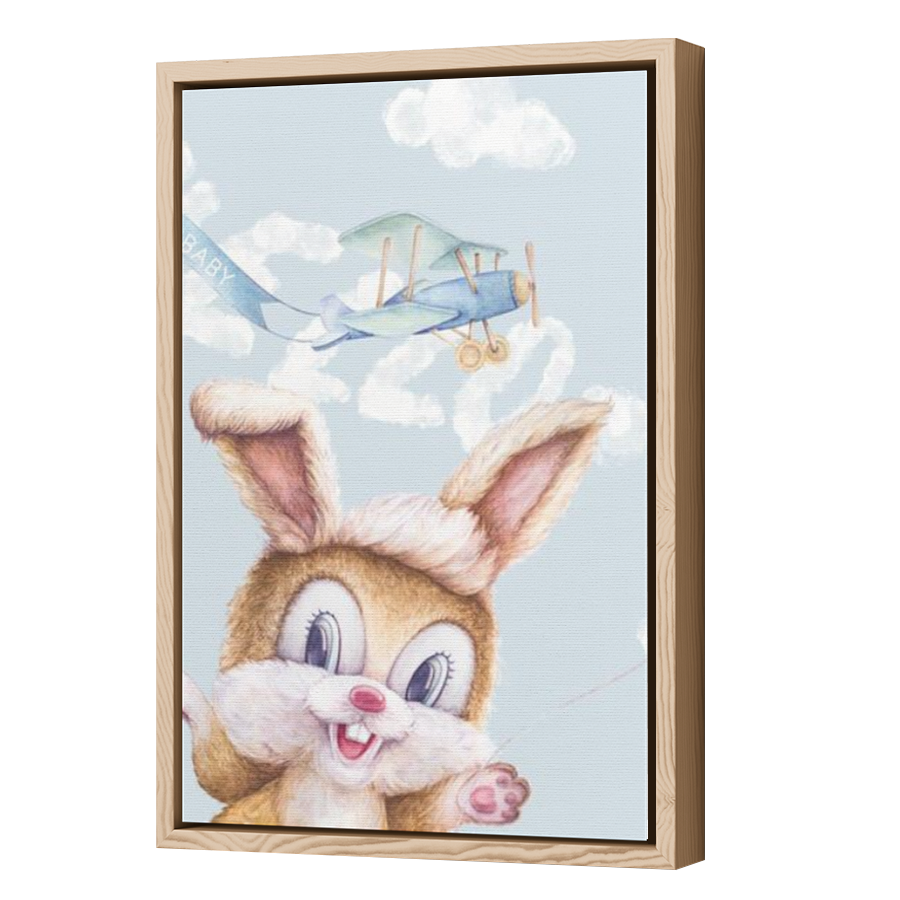 Thumbnail for Canvas - Wood Grain Floating Frame